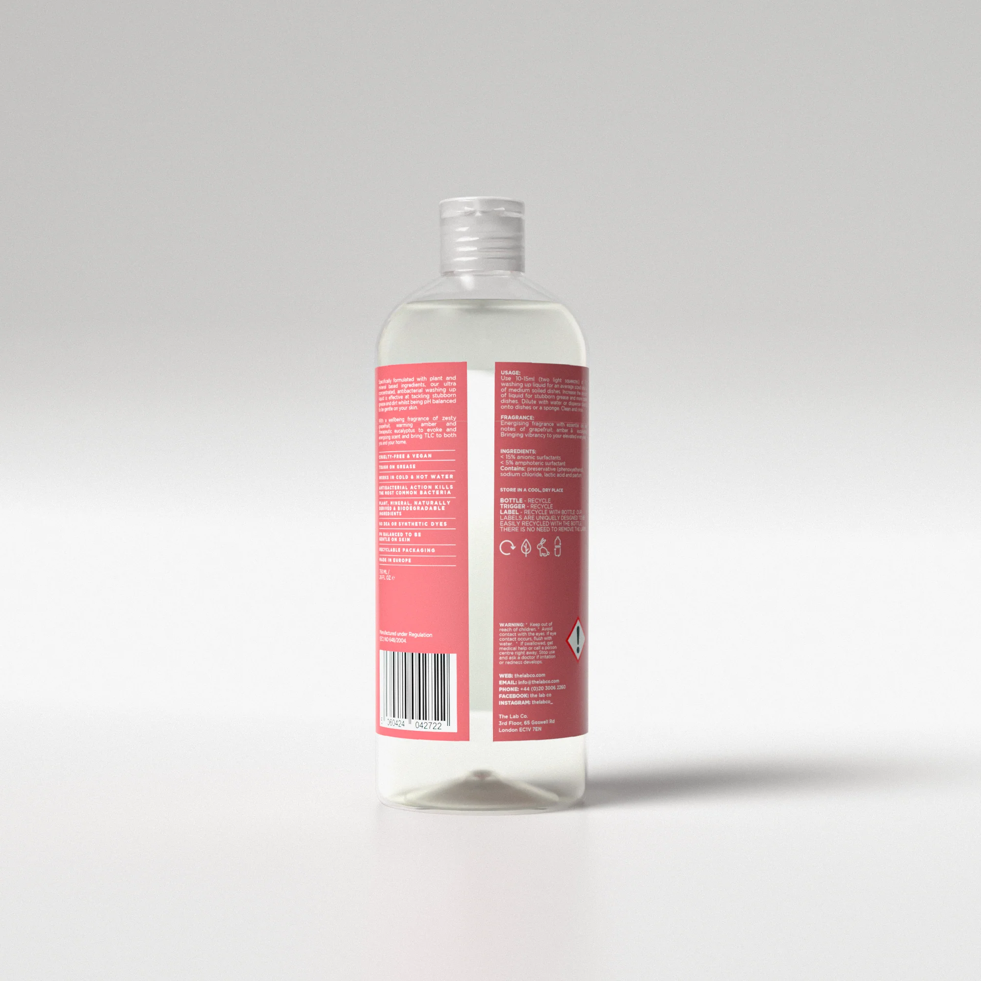 Energising Washing Up Liquid 750ml - Image 5